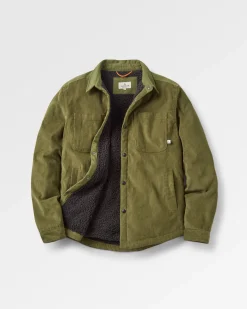 Kodiak 2.0 Sherpa Lined Cord Overshirt - Khaki