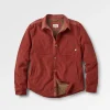 Kodiak 2.0 Sherpa-gefüttertes Cord-Overshirt - Roter Ocker