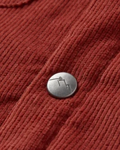 Kodiak 2.0 Sherpa-gefüttertes Cord-Overshirt - Roter Ocker