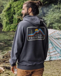 Made to Roam Recycelter Kapuzenpullover - Verblasstes Schwarz