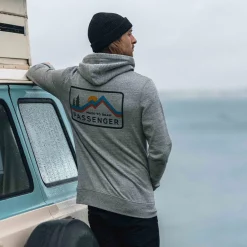 Made to Roam Recycelter Kapuzenpullover - Graumeliert