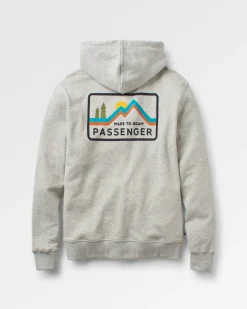 Made to Roam Recycelter Kapuzenpullover - Graumeliert