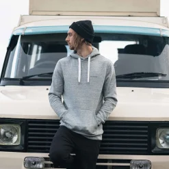 Made to Roam Recycelter Kapuzenpullover - Graumeliert