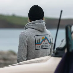 Made to Roam Recycelter Kapuzenpullover - Graumeliert
