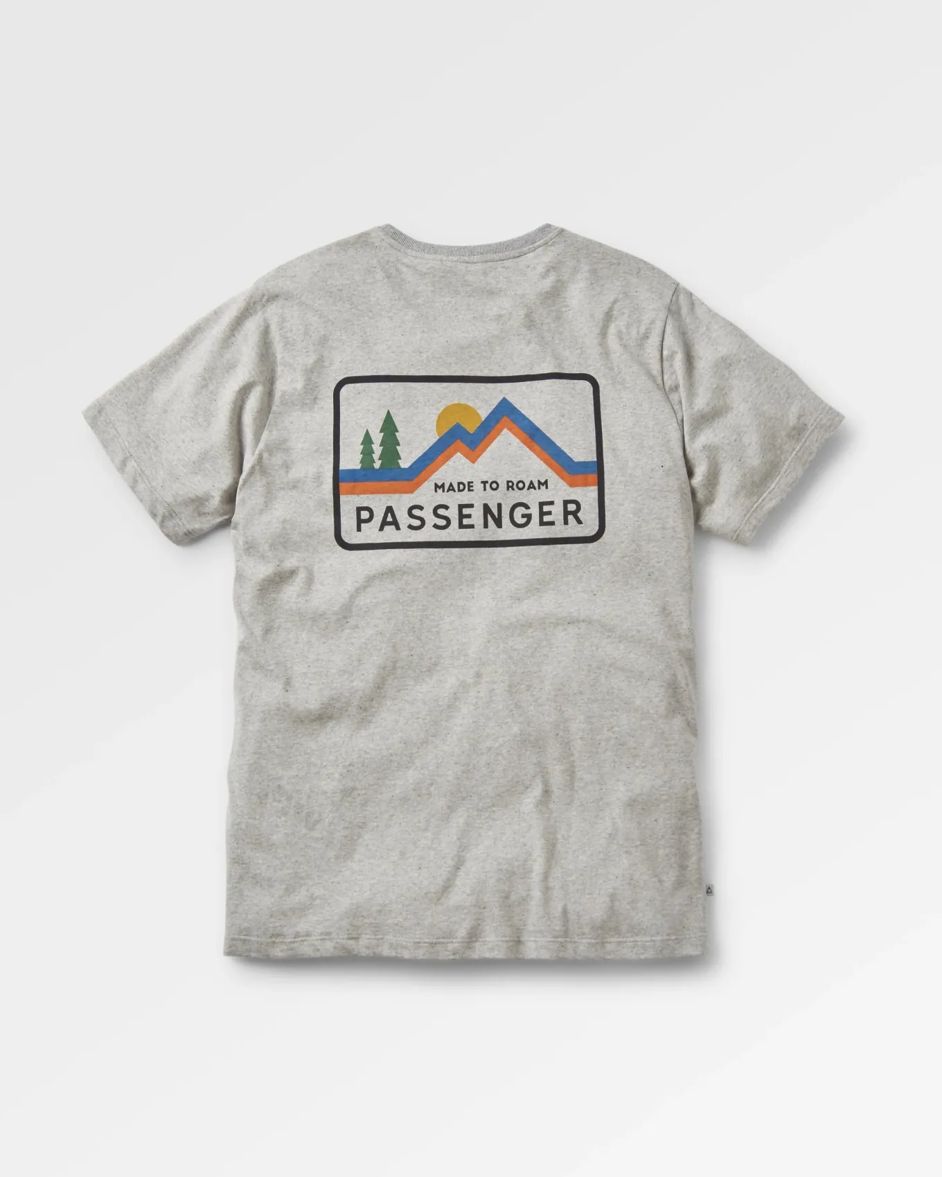 Made To Roam Recyceltes Baumwoll-T-Shirt - Graumeliert