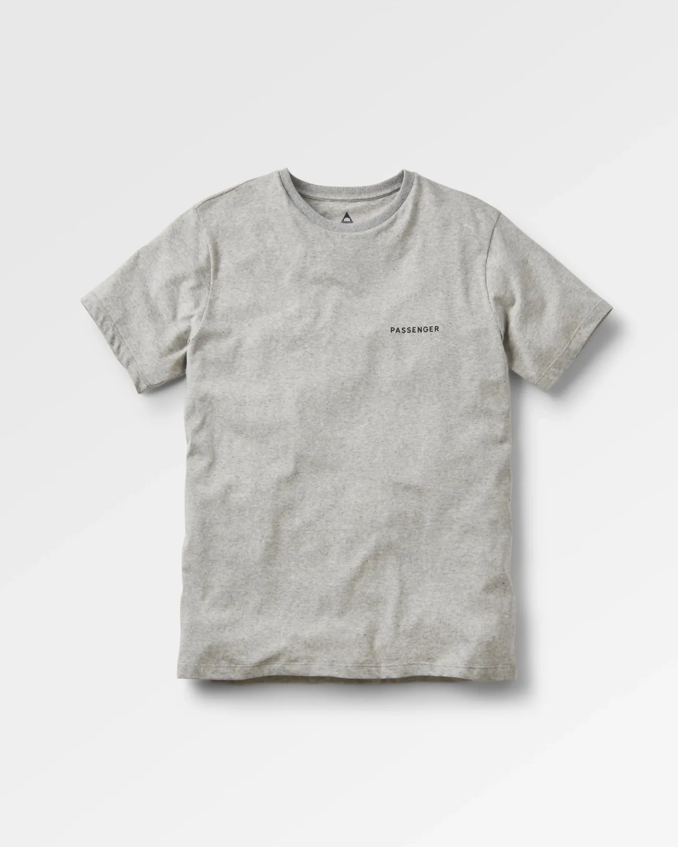 Made To Roam Recyceltes Baumwoll-T-Shirt - Graumeliert