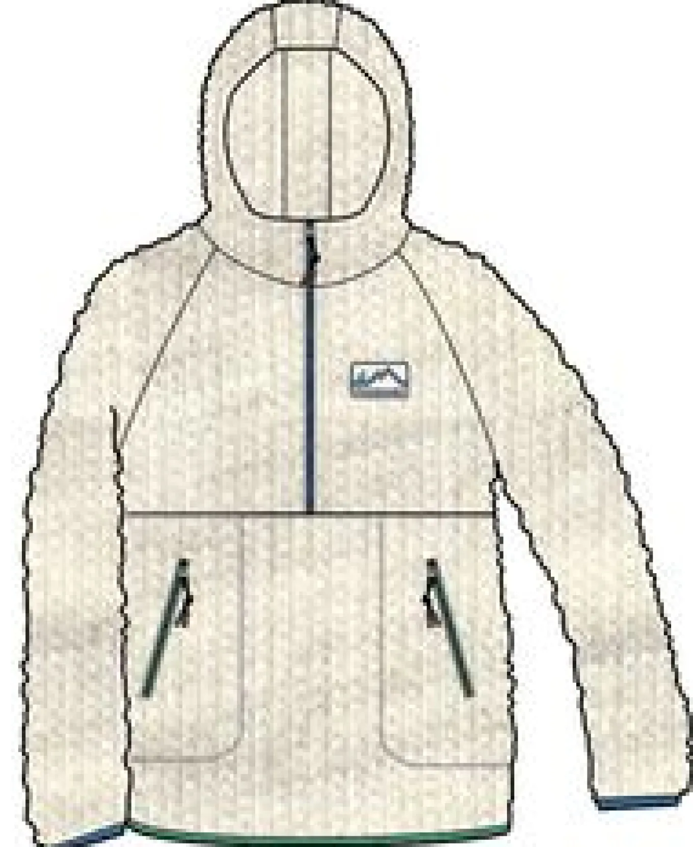 Maine 2.0 1/2 Zip Recyceltes Sherpa-Fleece - Hafermehl