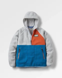Maine 2.0 Colour Block 1/2 Zip Recyceltes Sherpa-Fleece - Blauer Stahl