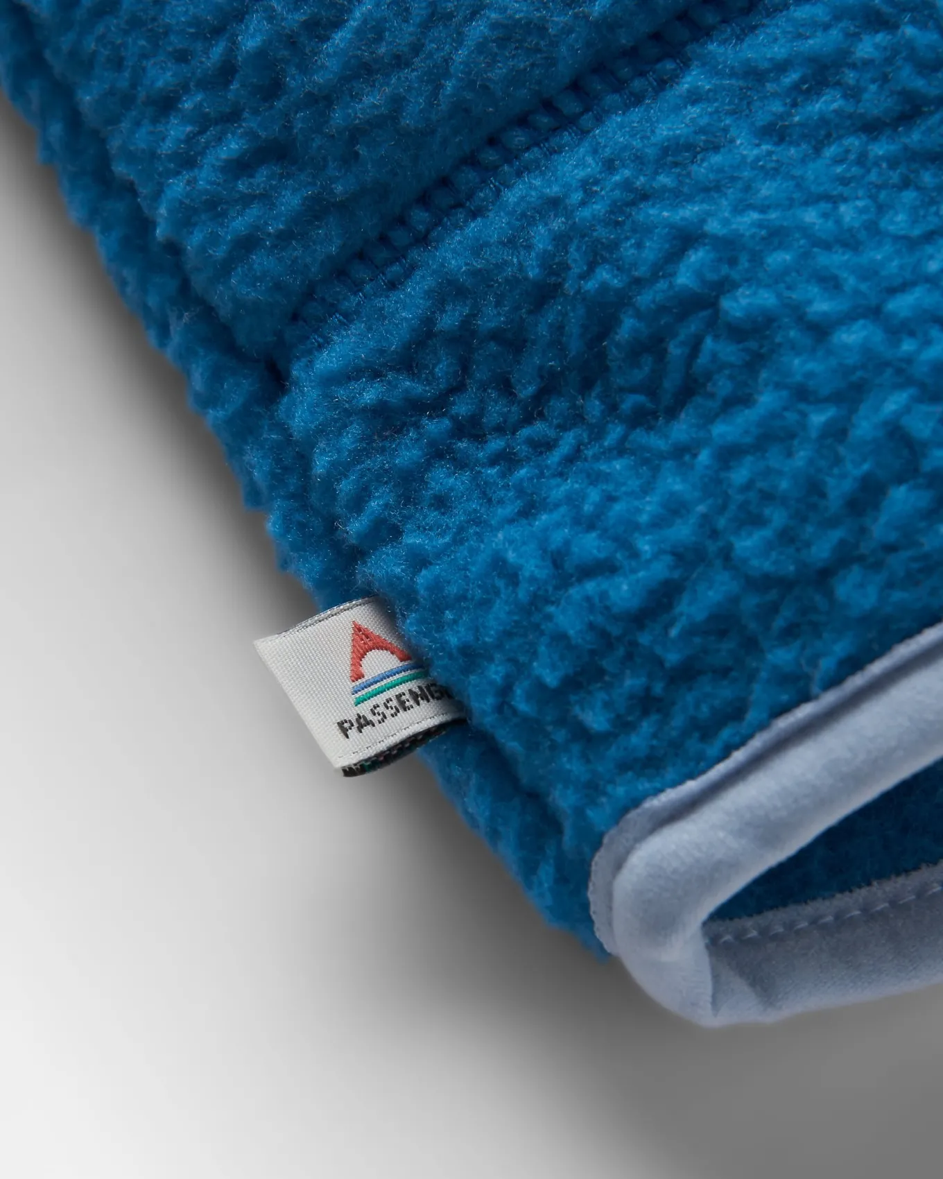 Maine 2.0 Colour Block 1/2 Zip Recyceltes Sherpa-Fleece - Blauer Stahl