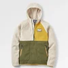 Maine 1/2 Zip Recyceltes Sherpa Fleece - Khaki