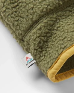 Maine 1/2 Zip Recyceltes Sherpa Fleece - Khaki