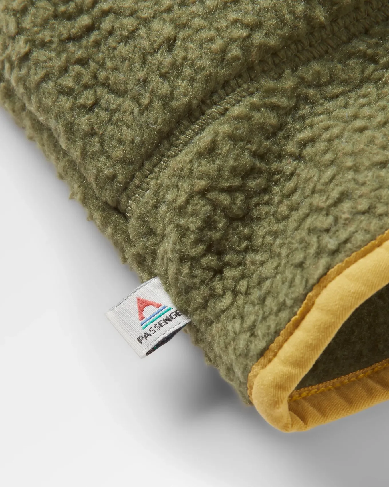 Maine 1/2 Zip Recyceltes Sherpa Fleece - Khaki