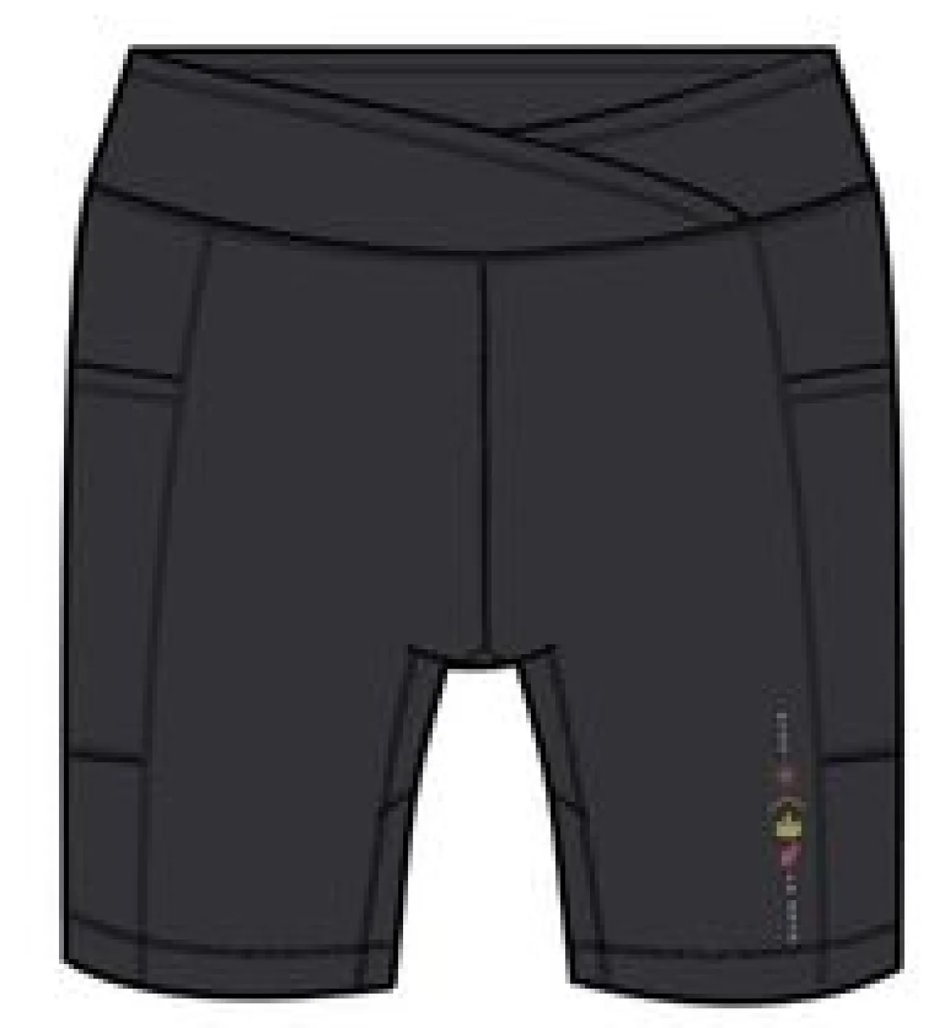 Mantra Recycelte Aktiv-Short - Schwarz