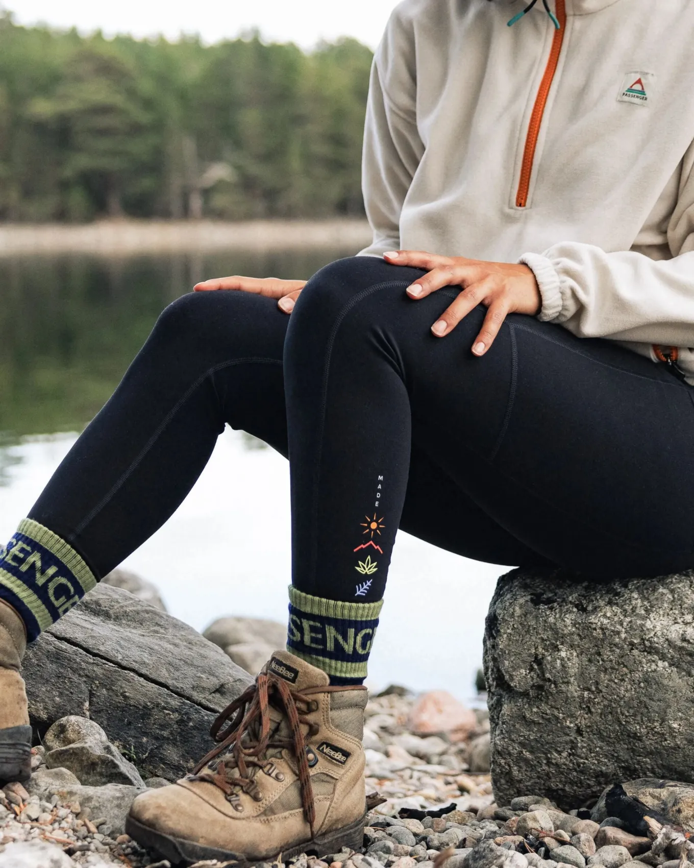 Mantra Recycelte Leggings - Schwarz