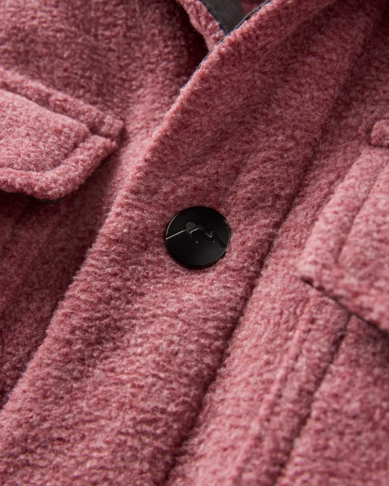Maple Recyceltes Polar-Fleece-Hemd - Wein Marl
