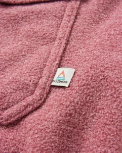 Maple Recyceltes Polar-Fleece-Hemd - Wein Marl