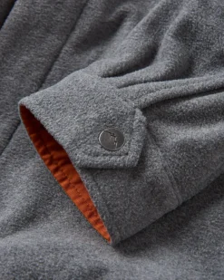 Maple Recyceltes Polar-Fleece-Hemd - Graumeliert 2