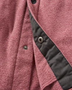 Maple Recyceltes Polar-Fleece-Hemd - Wein Marl