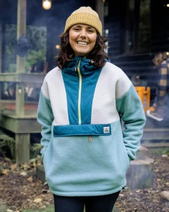 Maren 1/2 Zip Recyceltes Sherpa-Fleece - Arktis
