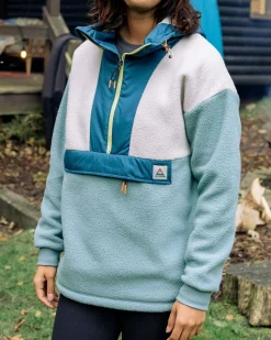 Maren 1/2 Zip Recyceltes Sherpa-Fleece - Arktis