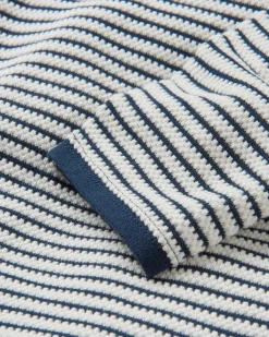 Muir Bio-Strickpullover - Off White Streifen