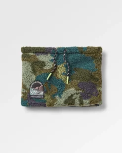 Mulled Recycelte Sherpa-Fleece-Snood - Alpen-Tarnung Khaki