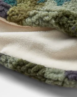 Mulled Recycelte Sherpa-Fleece-Snood - Alpen-Tarnung Khaki