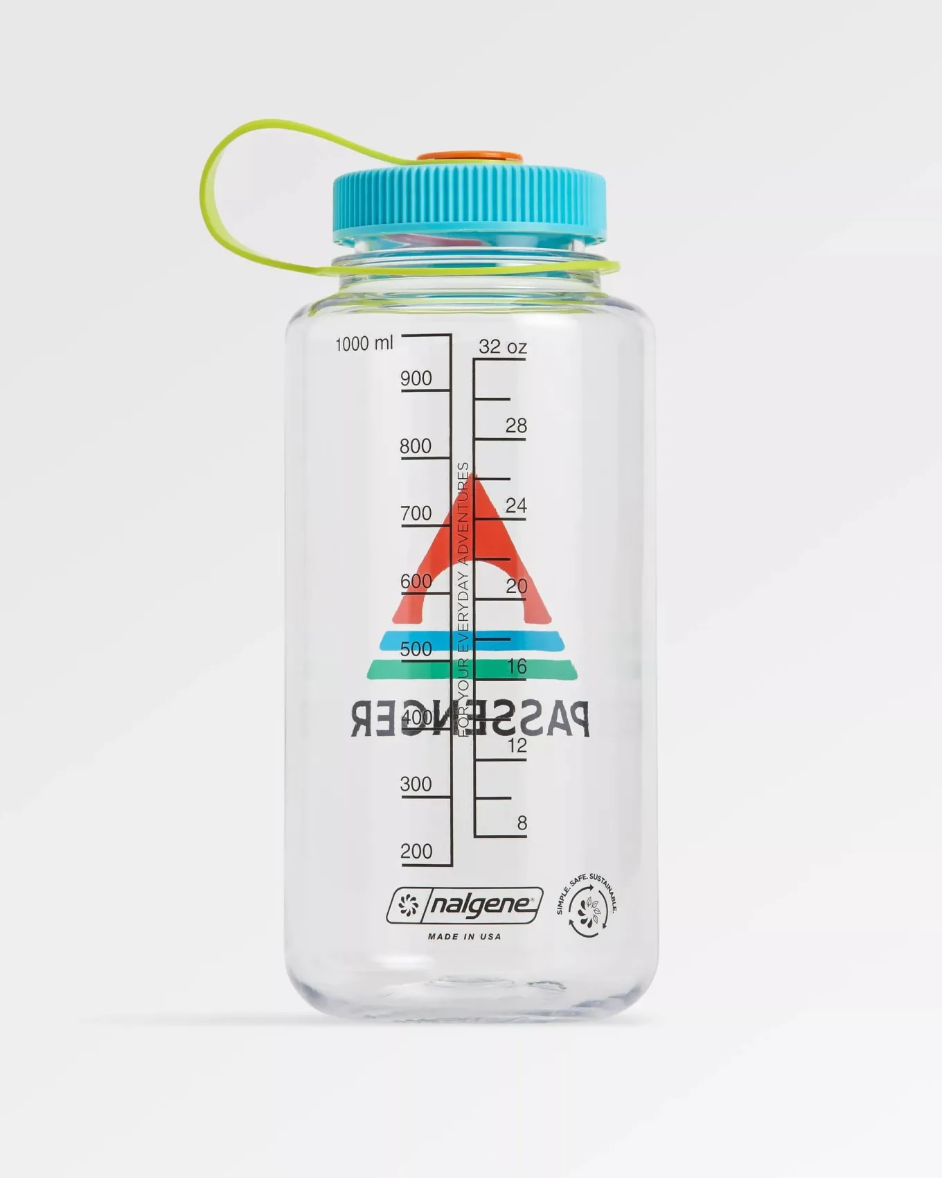 Nalgene 1L Weithals-Wasserflasche - Klar - Klar