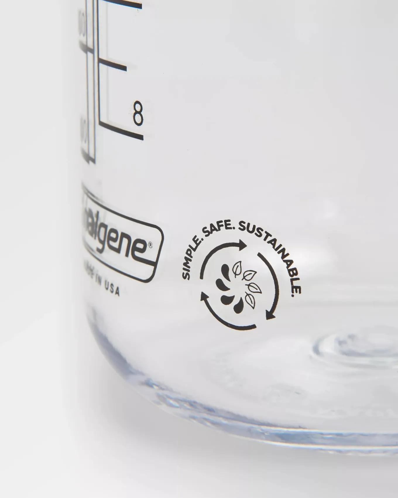 Nalgene 1L Weithals-Wasserflasche - Klar - Klar