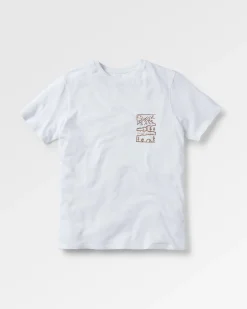 Nature recyceltes Baumwoll-T-Shirt - Weiß