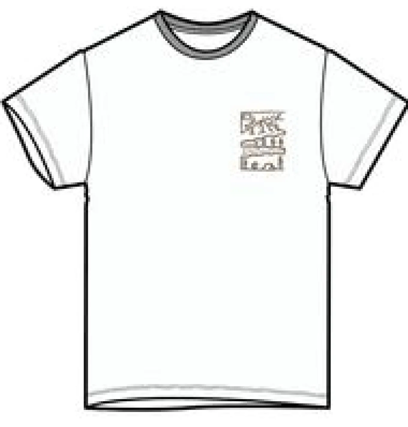 Nature recyceltes Baumwoll-T-Shirt - Weiß