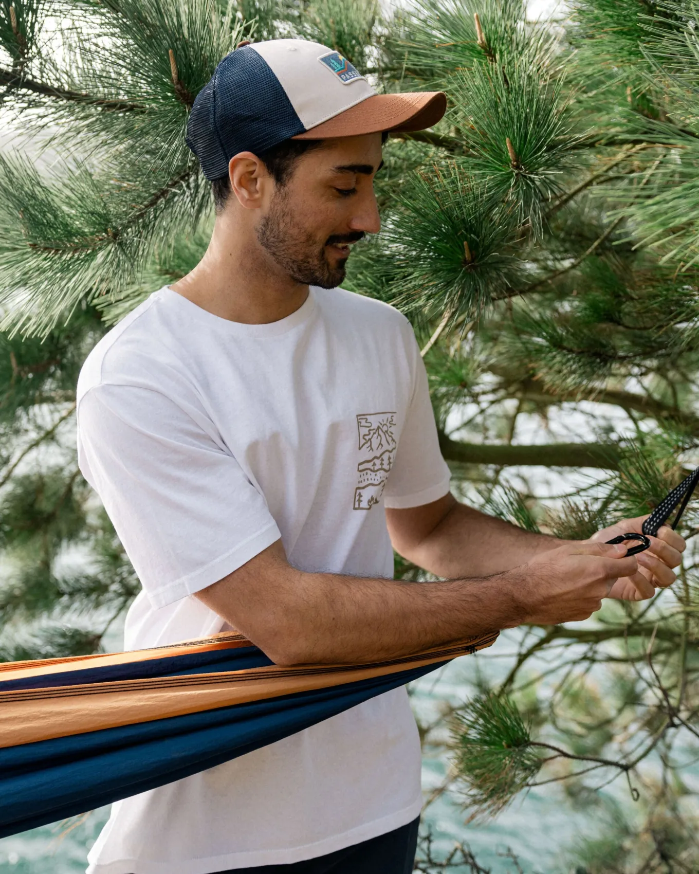 Nature recyceltes Baumwoll-T-Shirt - Weiß