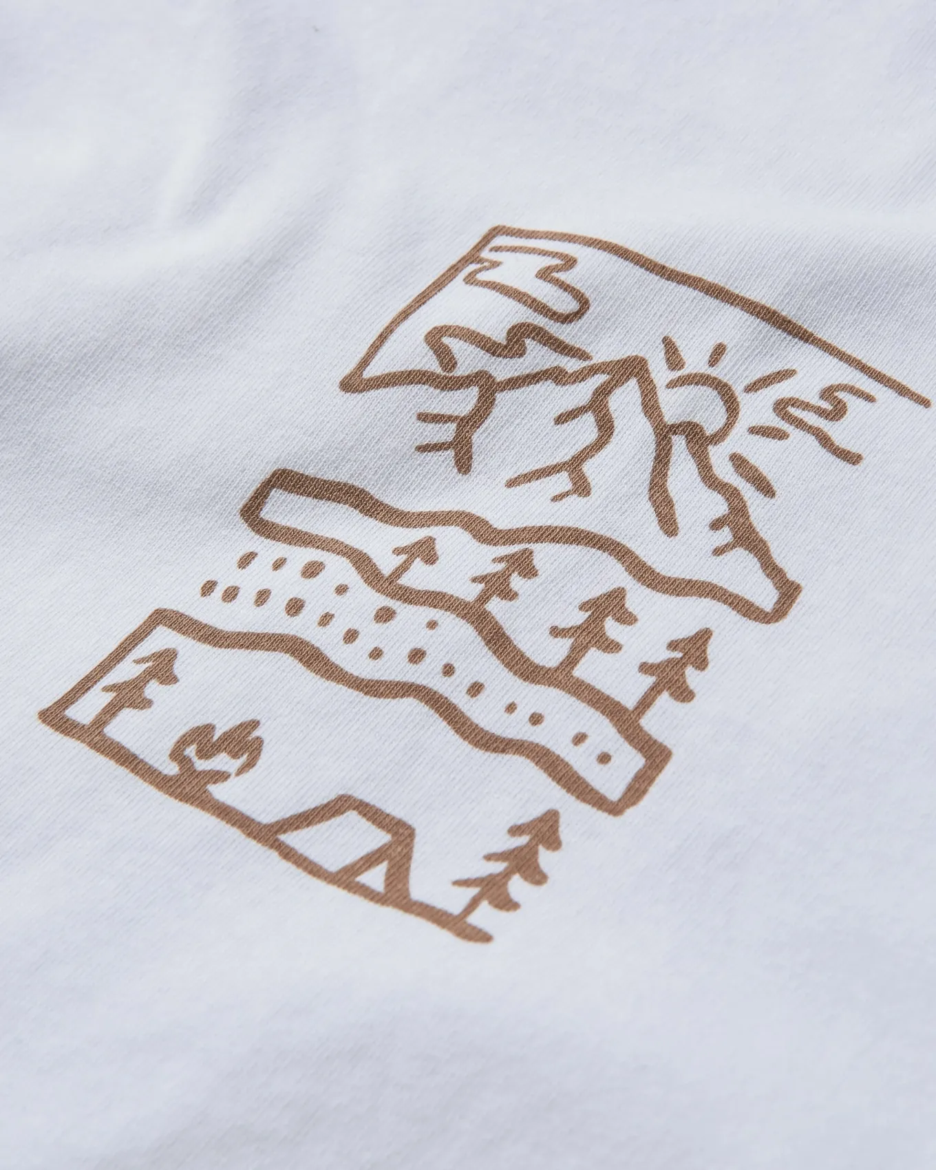 Nature recyceltes Baumwoll-T-Shirt - Weiß