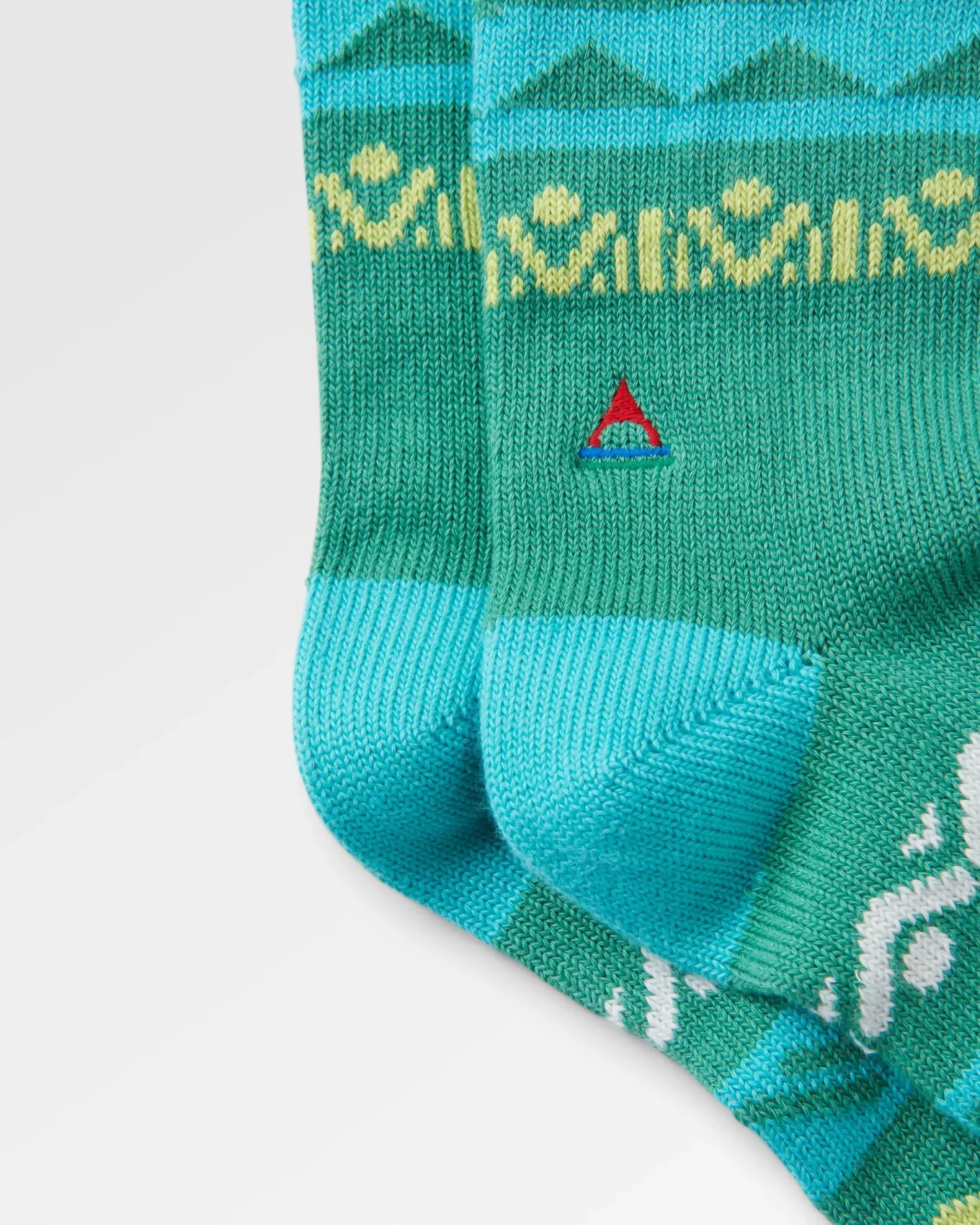 Nettle Organische Gemusterte Socken - Arktis