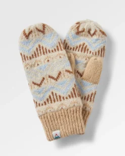Nettle recycelte gefütterte Fleece-Handschuhe - Birke