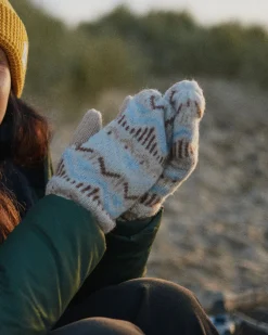 Nettle recycelte gefütterte Fleece-Handschuhe - Birke
