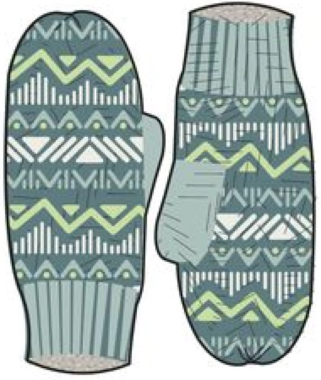 Nettle recycelte gefütterte Fleece-Handschuhe - Arktis