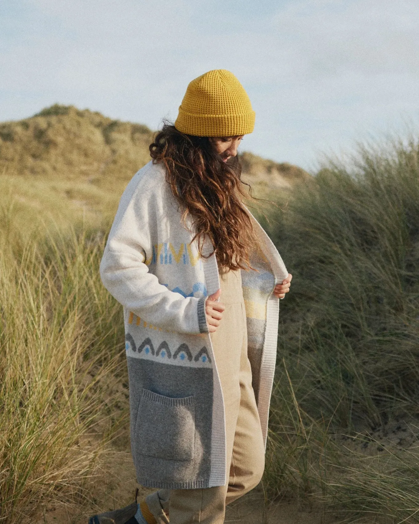 Nettle Recycelte Strickjacke - Birke