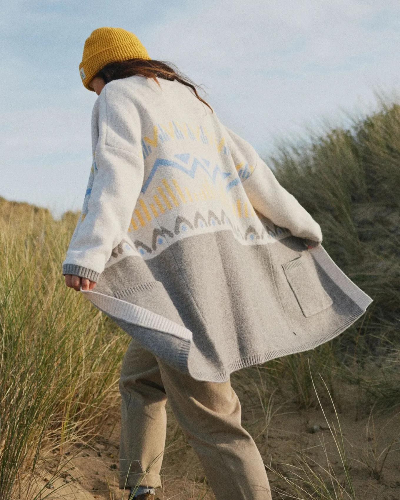 Nettle Recycelte Strickjacke - Birke