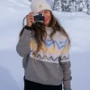Nettle Recycelter Gestrickter Pullover - Birke