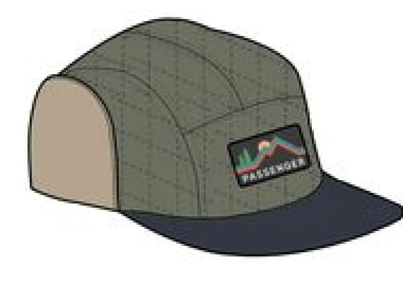 Nightfall Recycelte Polar Fleece Gefütterte Mütze - Staubiges Olivengrün