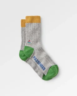 Noosa Recycelte Crew Socken - Graumeliert