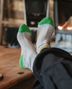 Noosa Recycelte Crew Socken - Graumeliert