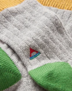 Noosa Recycelte Crew Socken - Graumeliert