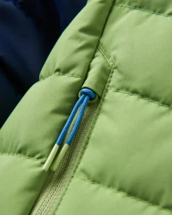 Northstar Daunenjacke aus recyceltem Material - Sattes Marineblau/Birnengrün/Arktis