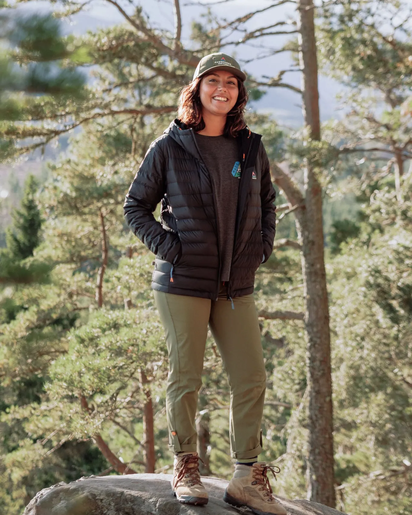 Northstar Daunenjacke aus recyceltem Material - Schwarz