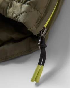 Ocean recycelte isolierte 1/2 Zip Jacke - Staubige Olive