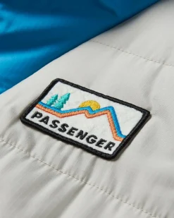Ocean recycelte isolierte 1/2 Zip Jacke - Kieselgrau