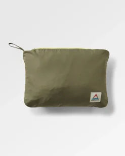 Ocean recycelte isolierte 1/2 Zip Jacke - Staubige Olive
