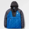 Oceanic Recycled Insulated 1/2 Zip Jacket - Azure Blue/Charcoal